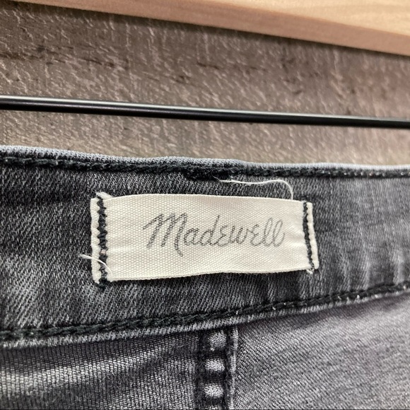 Madewell Cali Demi Boot Button Front Raw Hem Jeans - Picture 12 of 15